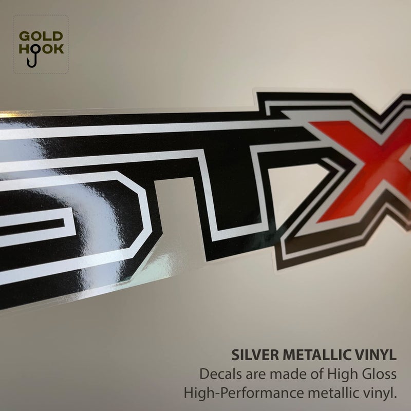 GOLD HOOK ملصقات F150 STX للشاحنة، ملصقات بديلة بجانب السرير، سلسلة ممتازة (لمسة نهائية معدنية) - Image 3